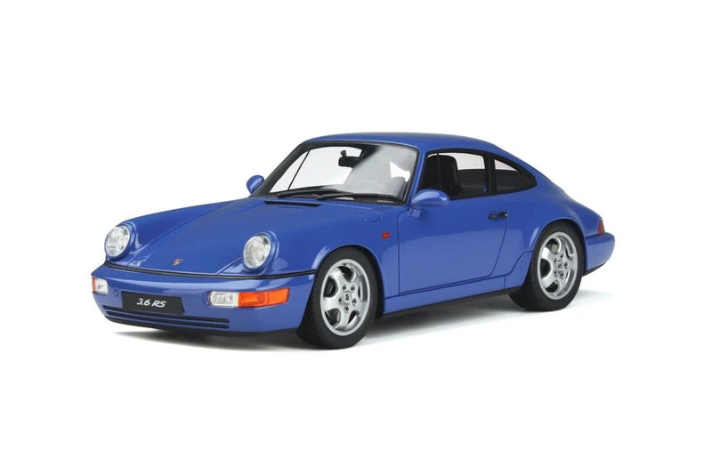 1/18 Porsche 911 964 Carrera RS 1992 Blue Resin Model Car by GT Spirit GT887