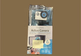 Kitvision HD Action Camera 2" LCD White Waterproof Case and 11 Accessories USED