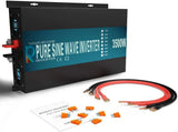 WZRELB 3500W Pure Sine Wave Power Inverter 48V DC to 110V 120V AC RV CAMP Solar