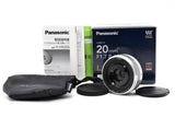 Panasonic LUMIX G 20mm F1.7 ll ASPH H-H020A-S with original , Panasonic lens