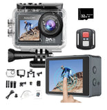 M40TR 5K WiFi Action Camera with Front LCD & Touch Screen,EIS 100FT Waterproof