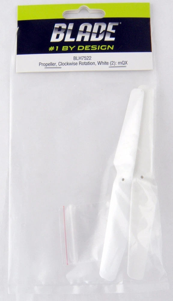 Blade BLH7522 White Propeller Set, Clockwise Rotation (2): mQX
