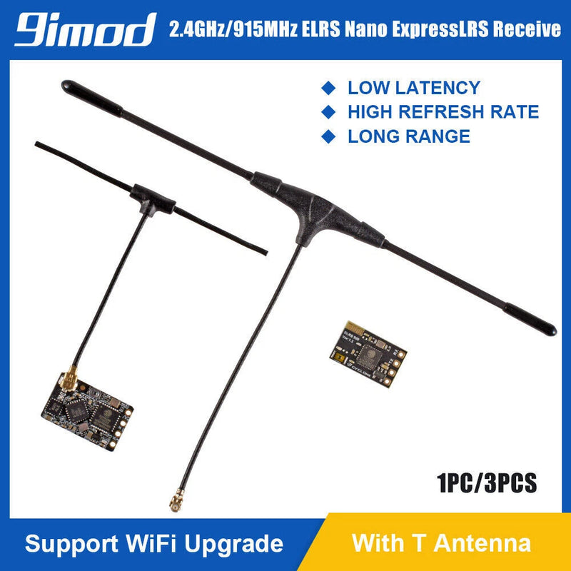 2.4GHz/915MHz ELRS Nano ExpressLRS Receiver WiFi for RC FPV Racing Drone