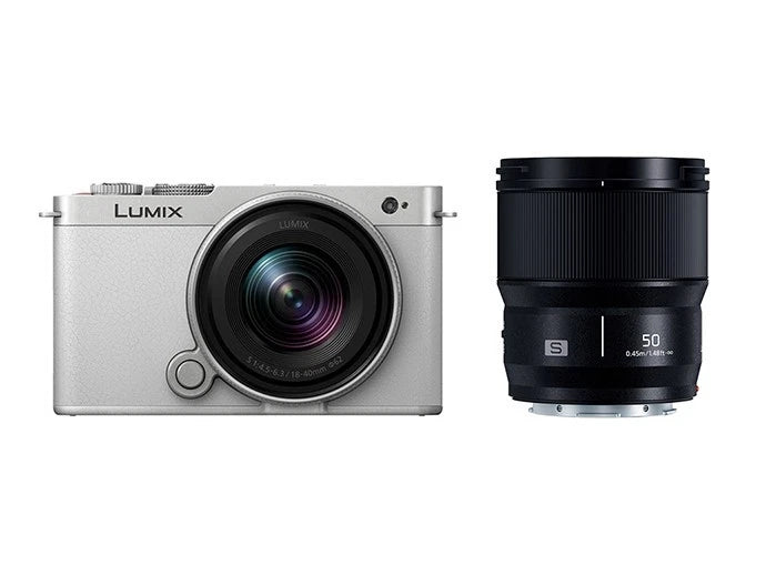 Panasonic LUMIX S9 W Kit 18-40mm+50mm Light Silver x Smoky White Leather