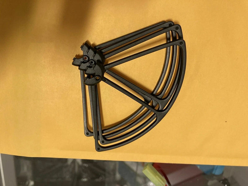 Black metal propeller guard frame for drone