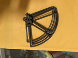 Black metal propeller guard frame for drone