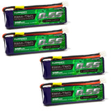4pcs Turnigy Nano-Tech Plus 550mAh 1S 3.7V LiPo Battery 70C (JST-PH Connector) Battery