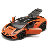 1/32 2024 Lamborghini Huracan Sterrato Model Car Diecast Vehicle Toy Cars Orange Battery