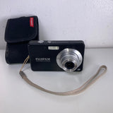 Fujifilm FinePix Digital Camera J15fd 8.2MP Black Compact w/ Strap & Free Case