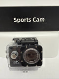 4K Ultra HD Action Camera WiFi Waterproof Sports Cam w/ Case & Mounts