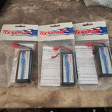 Tenergy 3-pack 7.4V LiPo battery packs with banana connectors in retail bags