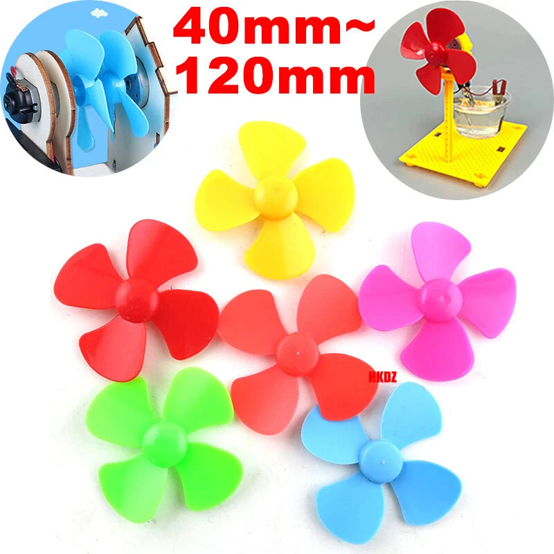 40~120mm Color ABS Plastic Propeller Props 4 Blade For RC Model Plane Boat Drone