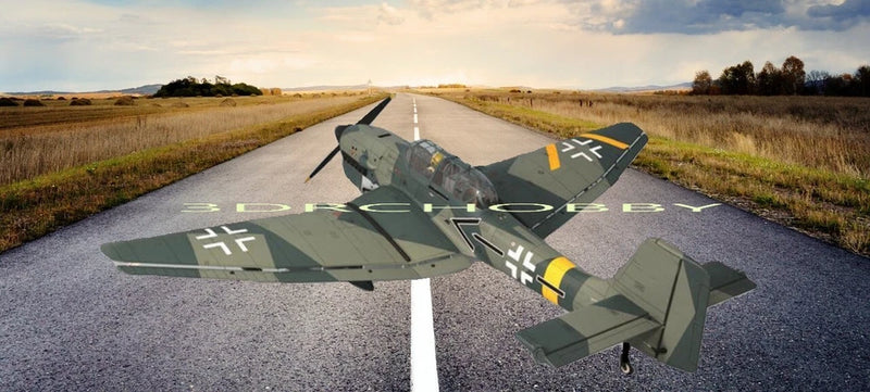 Junkers JU87 Stuka 60" Wing RC Airplane Kit Laser Cut Balsa Ply Short Kit + Plan