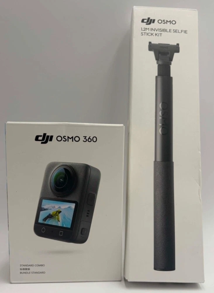 DJI OSMO 360 - Camera, Selfie Stick and Battery Native 8K 360 Video Sports Vlog