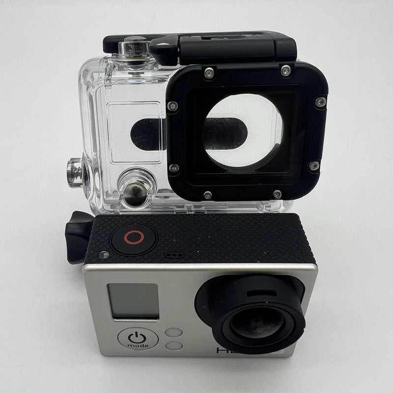 GoPro Hero 3 Action Camera Silver No SD  Or Charging Cable Works Waterproof Case