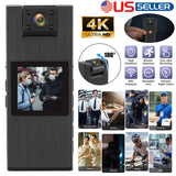 4K WiFi 1080P Audio Video DVR IR Night Cam HD Camcorder Mini Police Body Camera