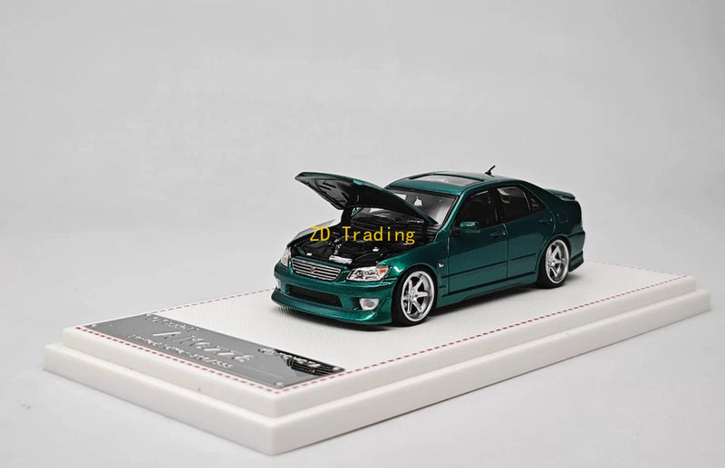 ZD Model1 1:64 Green Altezza RS200 SXE10 Sedan Sports Model Diecast Metal Car BN
