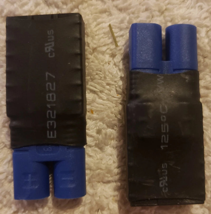 2pcs Female to EC5 Male Connector Adapter for RC, RC LiPo Battery Converter Converter