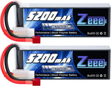 11.1V 50C 5200mAh 3S Lipo Battery with T Connector Soft Case for RC Plane DJI Battery