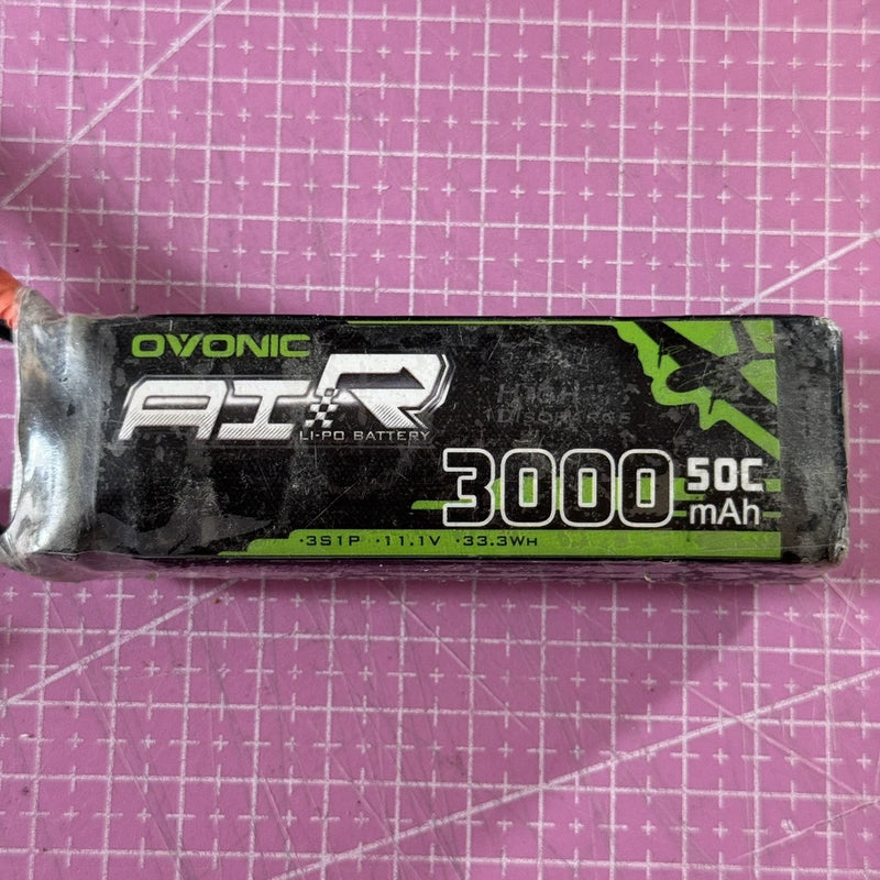 Ovonic 3S 11.1V 3000mAh 50C LiPo Battery With Deans Connector Battery