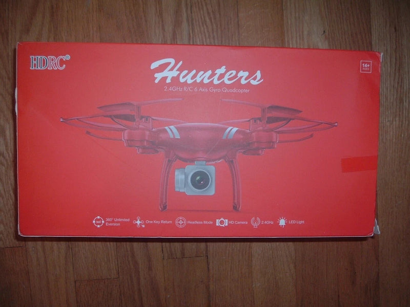 Hunters HDRC 2.4 GHz R/C Gyro Remote Control 6 Axis Quadcoper Camera Drone Red