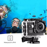 Action Cam 4K Ultra HD Sport Impermeable sous-Marine ?cran 2?? Casque Camera