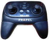 Propel drone remote control with two joysticks and CH buttons, black design