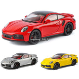 1:24 Porsche 911 Turbo S Model Toy Car Diecast Toy Vehicle Doors Open Pull Back