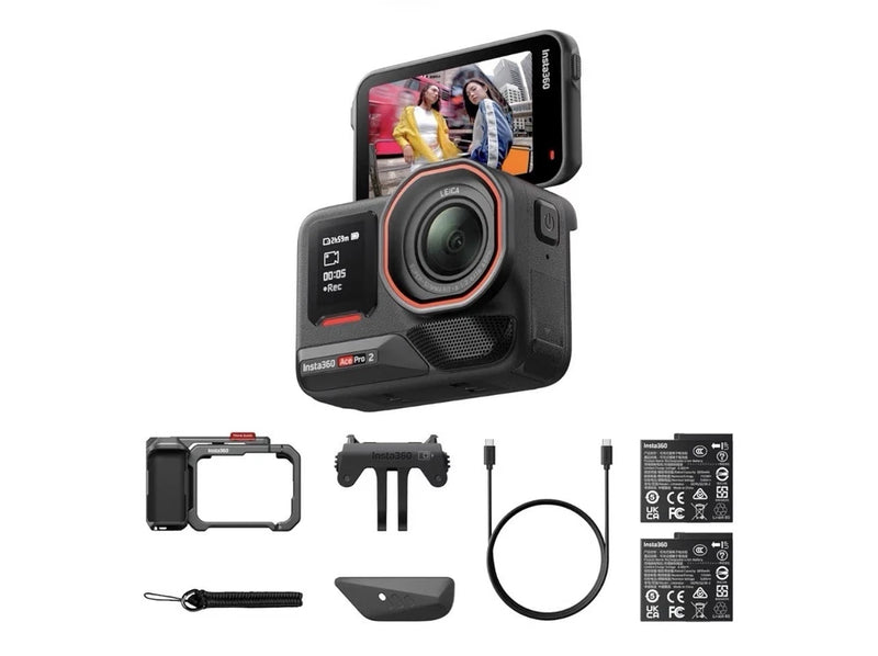 New Insta360 Ace Pro 2 Action Camera 8k - Dual Battery Bundle