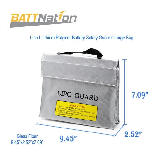 2pcs 3 in 1 Large LiPo Safe Battery Guard Charging Protection Bag