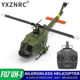 YUXIANG F07 UH-1  6CH 6-Axis Gyro Optical Flow Positioning RC Helicopter Gift