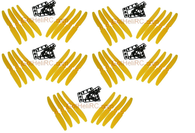 GemFan 5030 5x3 YELLOW MultiRotor propeller CW CCW (TOTAL 40PCS), FREE SHIPPING