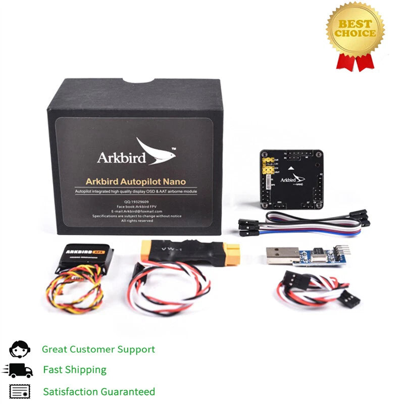 FPV autopilot nano kit with flight controller board, wiring harness, and sensors