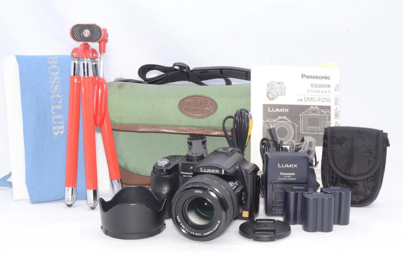 Panasonic LUMIX DMC-FZ50 Black Digital Camera with Tripod and Accessories