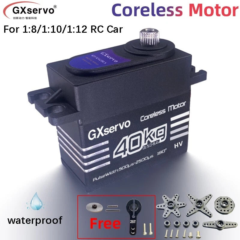40KG Coreless Digital Servo  8.4v Metal Gear For Rc Car Hobby 1/8 1/10 crawler