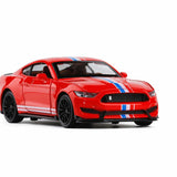 1:32 Mustang Shelby GT350 Model Car Diecast Toy Cars for Boys Kids Gift Red Battery
