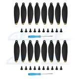 16pcs Gold Low-Noise Propellers Foldable Drone Props Blades for DJI Mavic Mini
