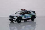 2023 Ford Explorer NYPD New York City Police Car 1:64 Scale Diecast Model