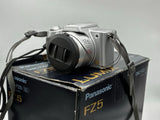 Boxed Panasonic Lumix DMC-FZ5 - Silver | 12x Leica Zoom | CCD Sensor - Tested