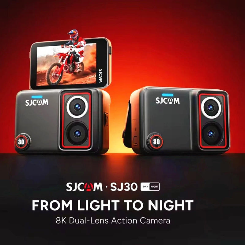 SJCAM SJ30 8K Action Cameras 2.5'' Touch-Screen Dual Lens Sensor SteadyMotion