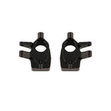 RC axle steering cup housing case, black metal with mounting arms (pair)