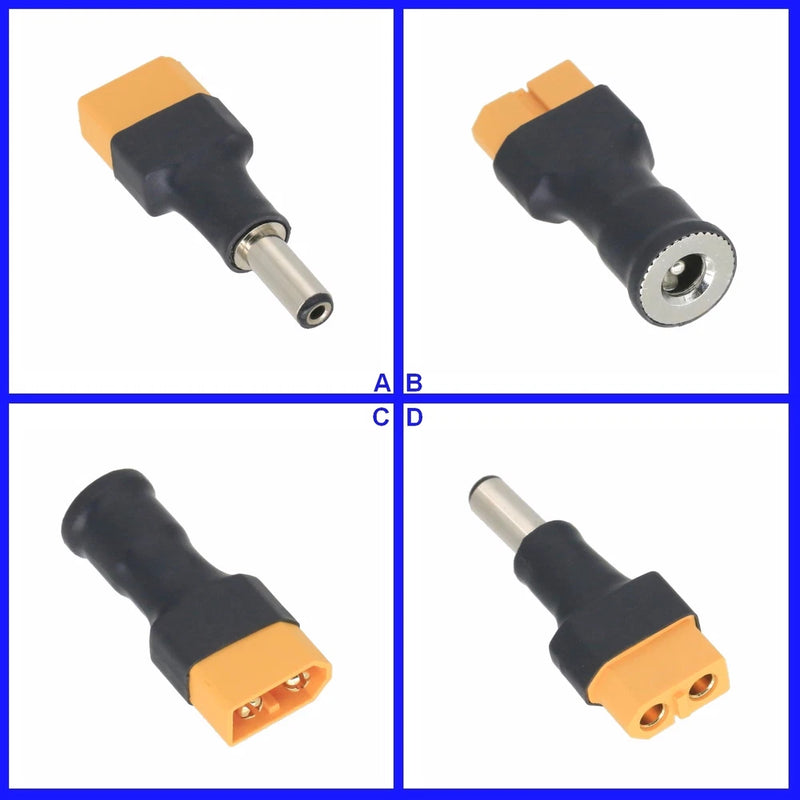 DC Power Supply 5.5x2.1mm to XT60 No Wires Adapter For RC Battery FPV Toy Hobby