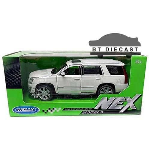 WELLY 24084 2017 CADILLAC ESCALADE 1/24 - 1/27 DIECAST MODEL CAR WHITE