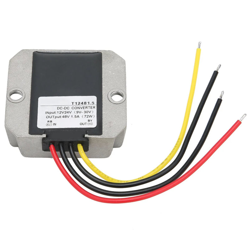 DCDC Power Converter Voltage Step Up 12V To 48V 1.5A 72W IP67 Automatic