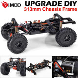 313mm Wheelbase Chassis Frame with Micro Servo Axles for 1/10 RC Crawler Trx4