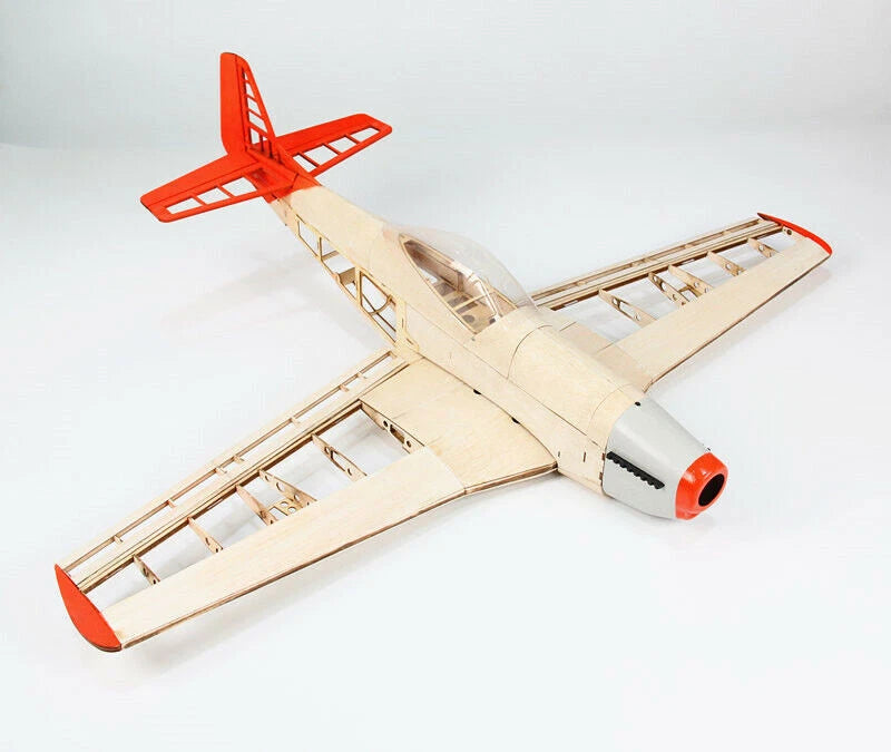 Upgraded RC Model P51 Laser Cut Plane Balsa Wood Airplane Kit Wingspan 100cm