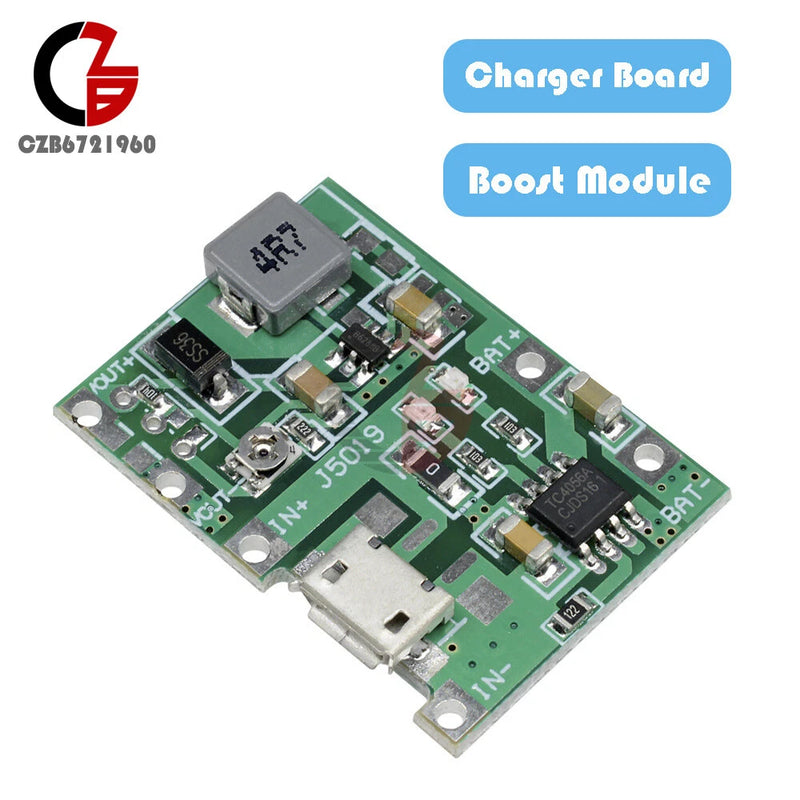 1-10pcs 3.7V 4.2V Micro USB 18650 Li-ion Battery Charger Charging Module Boost