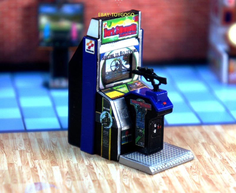 3D PRINT 1/64 Boxing  Gun Gaming Arcade machine model fit 1:64 Mini Sand Diorama