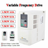 380V 10HP 7.5KW Variable Frequency Drive Converter 3Phase Input &Output Inverter