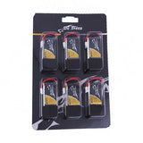 600mAh 1S1P 25C 3.7V Tattu Lipo Battery With Molex 51005-2P Plug (Pack of 6)